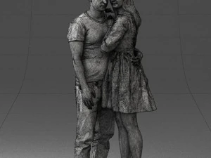 000086 Romantic Couple 1017 3D Model