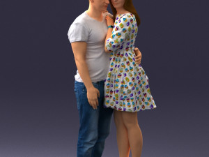 000086 Romantic Couple 1017 3dp 3D-printmodel
