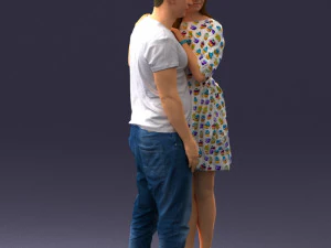 000086 Romantic Couple 1017 3dp 3D Print Model