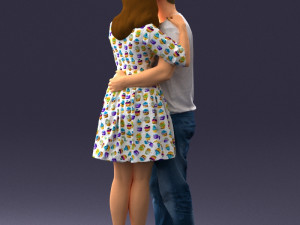 000086 Romantic Couple 1017 3dp 3D-printmodel