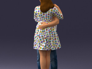 000086 Romantic Couple 1017 3dp 3D-printmodel