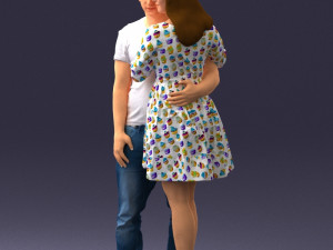 000086 Romantic Couple 1017 3dp 3D-printmodel