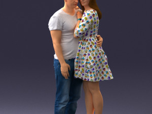 000086 Romantic Couple 1017 3dp 3D-printmodel
