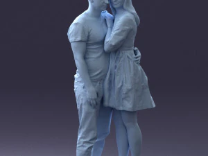 000086 Romantic Couple 1017 3dp 3D Print Model