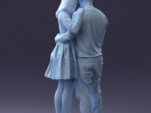 000086 Romantic Couple 1017 3dp 3D-printmodel