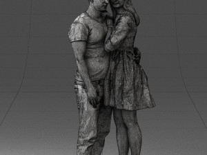 000086 Romantic Couple 1017 3dp 3D-printmodel