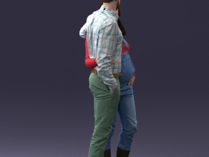 man with pregnant woman 0328-3 3D-Modell