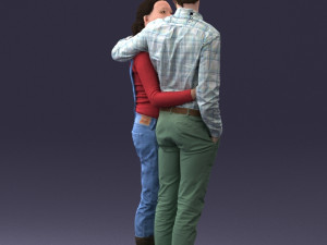 man with pregnant woman 0328-3 3D-Modell