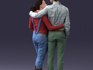 man with pregnant woman 0328-3 3D-Modell