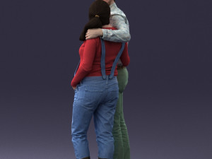 man with pregnant woman 0328-3 3D-Modell