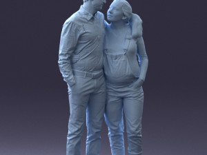 man with pregnant woman 0328-3 3D-Modell