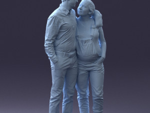 man with pregnant woman 0328-3 3D-Modell