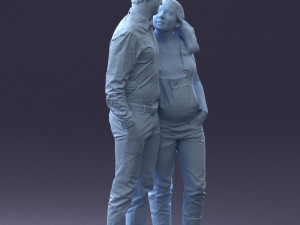 man with pregnant woman 0328-3 3D-Modell