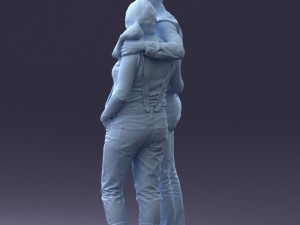 man with pregnant woman 0328-3 3D-Modell