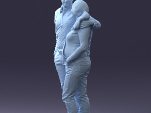 man with pregnant woman 0328-3 3D-Modell