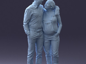 man with pregnant woman 0328-3 3D-Modell