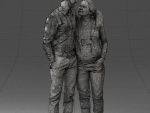man with pregnant woman 0328-3 3d print ready Modèles 3D en vedette