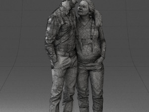 man with pregnant woman 0328-3 3d print ready Modèles 3D en vedette