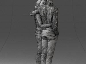 man with pregnant woman 0328-3 3d print ready Modèles 3D en vedette