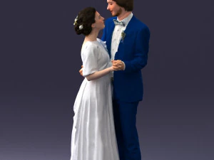 wedding couple 0430-2 3D Model