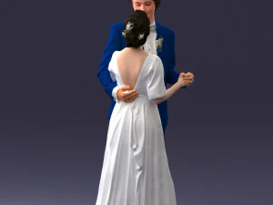 wedding couple 0430-2 3D Model