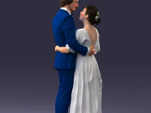 wedding couple 0430-2 3D Model