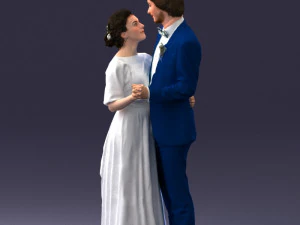 wedding couple 0430-2 3D Model