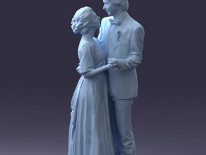 wedding couple 0430-2 3D Model