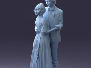 wedding couple 0430-2 3D Model