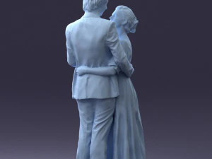 wedding couple 0430-2 3D Model