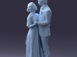 wedding couple 0430-2 3D Model