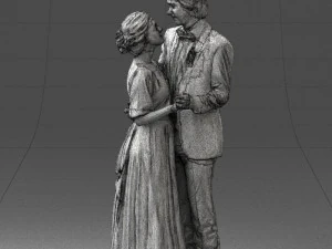wedding couple 0430-2 3D Model