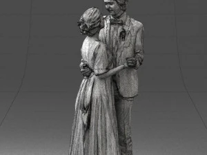 wedding couple 0430-2 3D Model