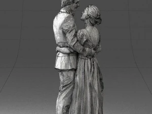 wedding couple 0430-2 3D Model