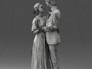 wedding couple 0430-2 3D Model