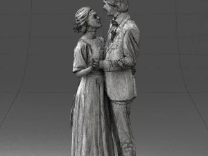 wedding couple 0430-2 3D Model