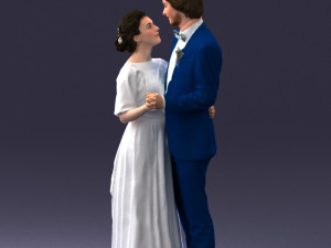 wedding couple 0430-2 3d print ready 3D Print Model