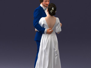wedding couple 0430-2 3d print ready 3D Print Model