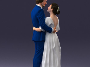 wedding couple 0430-2 3d print ready 3D Print Model