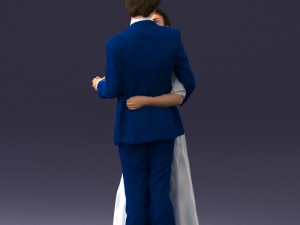 wedding couple 0430-2 3d print ready 3D Print Model