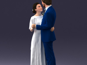wedding couple 0430-2 3d print ready 3D Print Model
