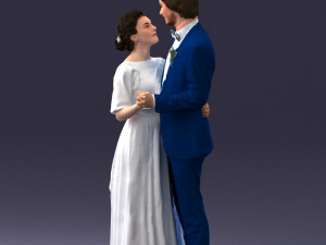 wedding couple 0430-2 3d print ready 3D Print Model