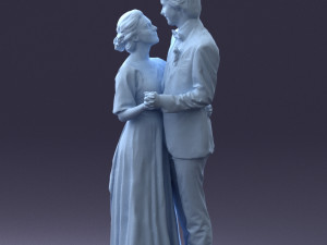 wedding couple 0430-2 3d print ready 3D Print Model