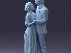 wedding couple 0430-2 3d print ready 3D Print Model