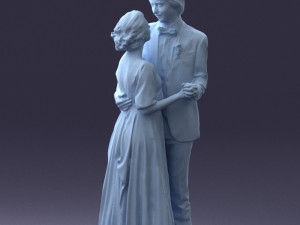 wedding couple 0430-2 3d print ready 3D Print Model