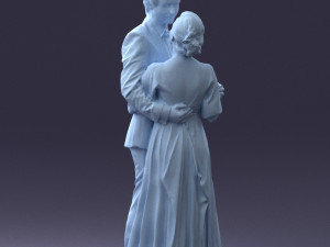 wedding couple 0430-2 3d print ready 3D Print Model