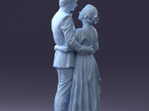 wedding couple 0430-2 3d print ready 3D Print Model