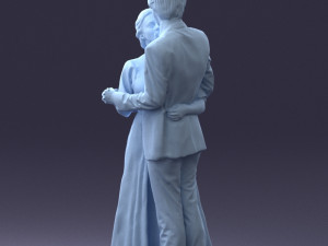 wedding couple 0430-2 3d print ready 3D Print Model