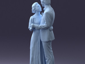 wedding couple 0430-2 3d print ready 3D Print Model