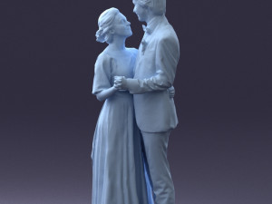 wedding couple 0430-2 3d print ready 3D Print Model